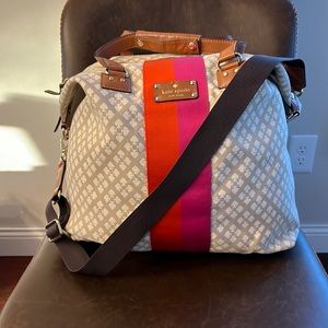 Kate Spade overnight/diaper bag Stucco